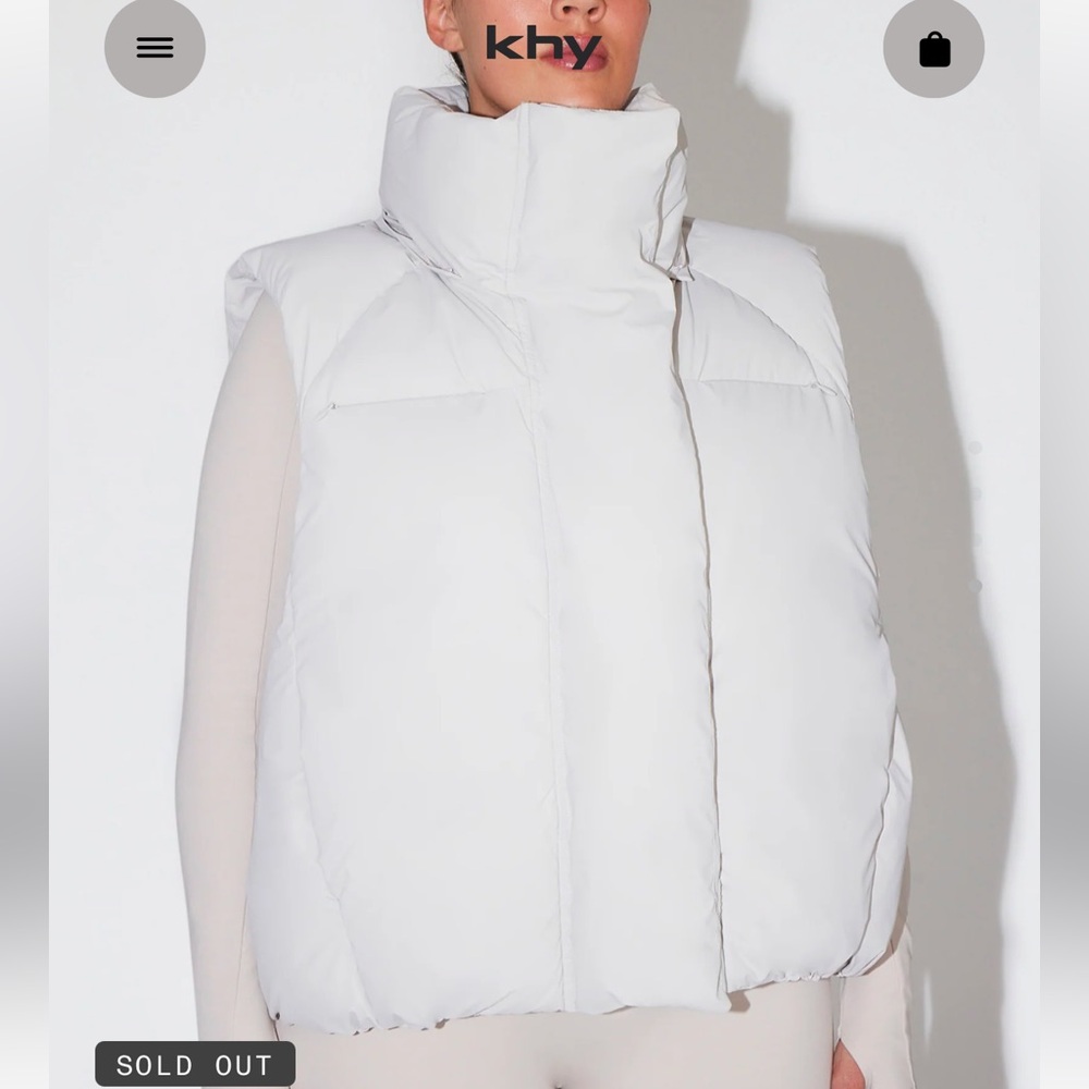 Khy Puffer Vest Stone